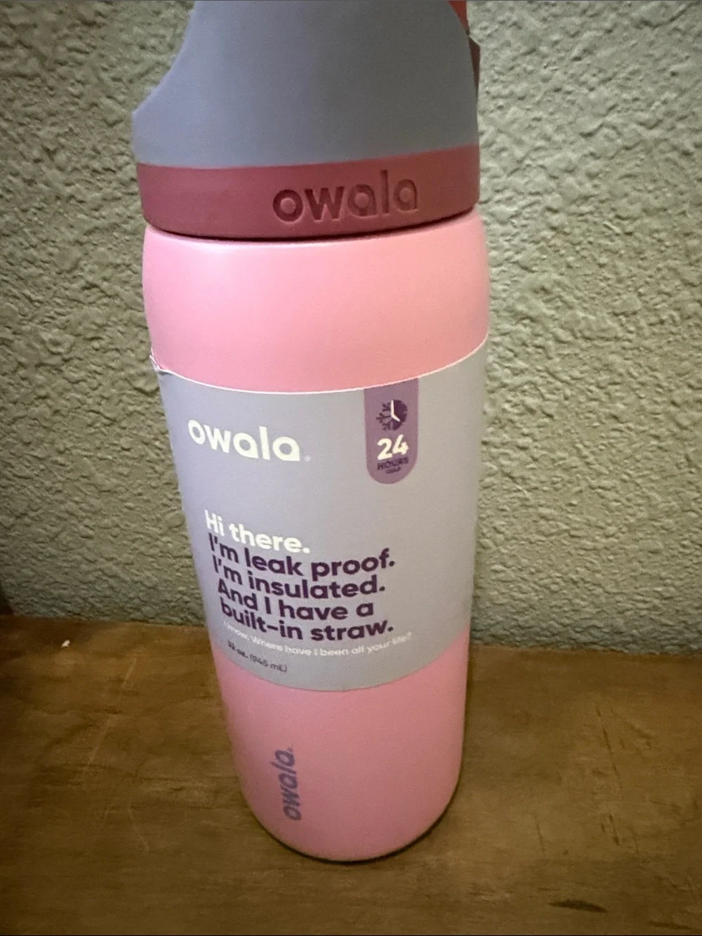 Owala Insulated Leak-Proof Water Bottle - Pink & Lavender 32 oz